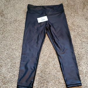 Black metallic light n tight hi-rise